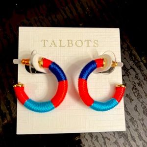 Talbots hoop earrings. NIB. Holiday pick🎁